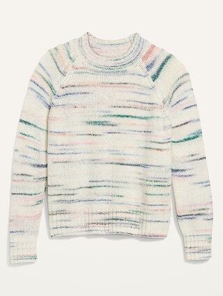 Cozy-Knit Multi-Color Crew-Neck Sweater for Women | Old Navy (US)