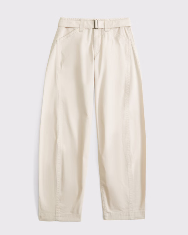 Belted Barrel Pant | Abercrombie & Fitch (US)