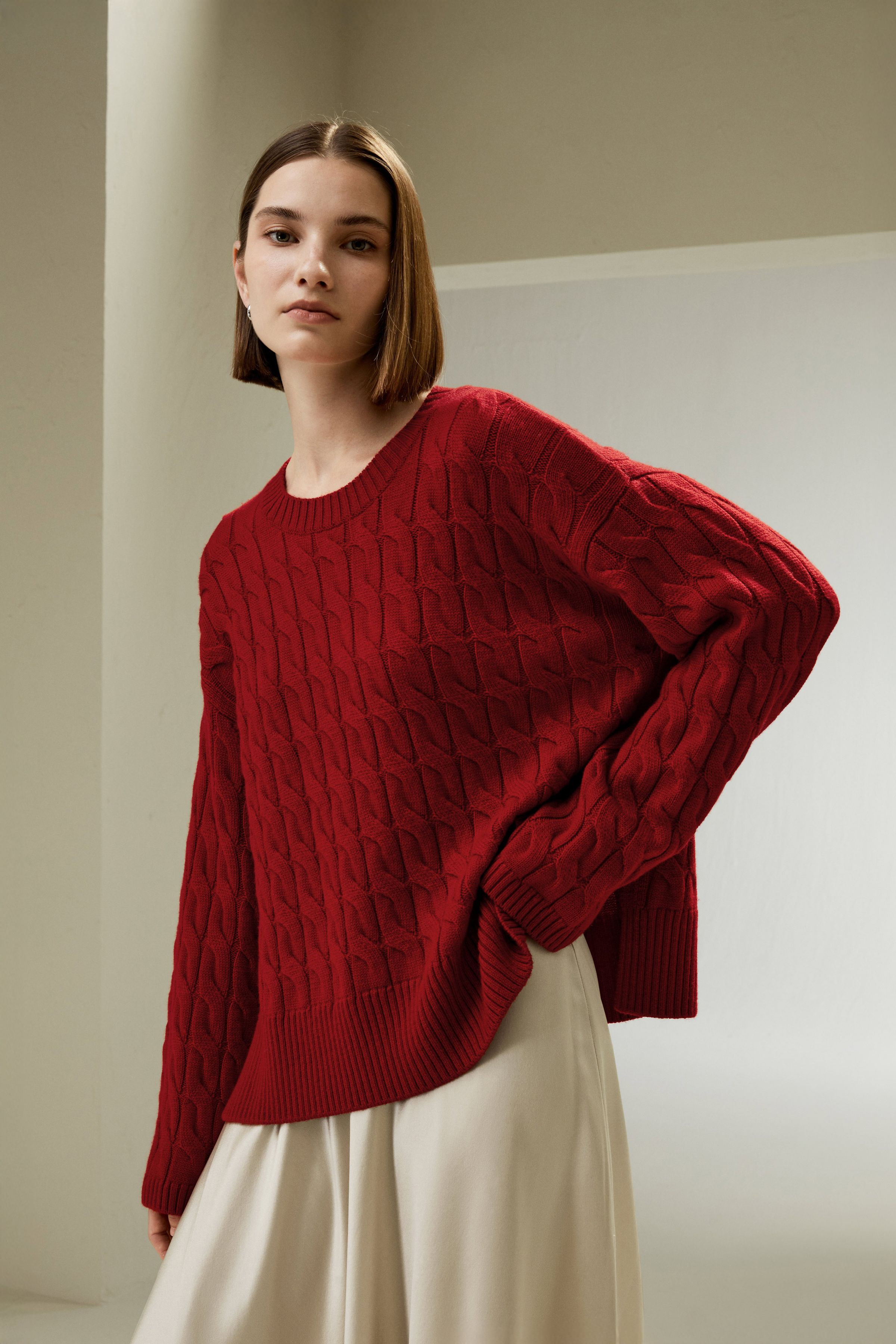 Ultrafine Merino Wool Crewneck Sweater | LilySilk