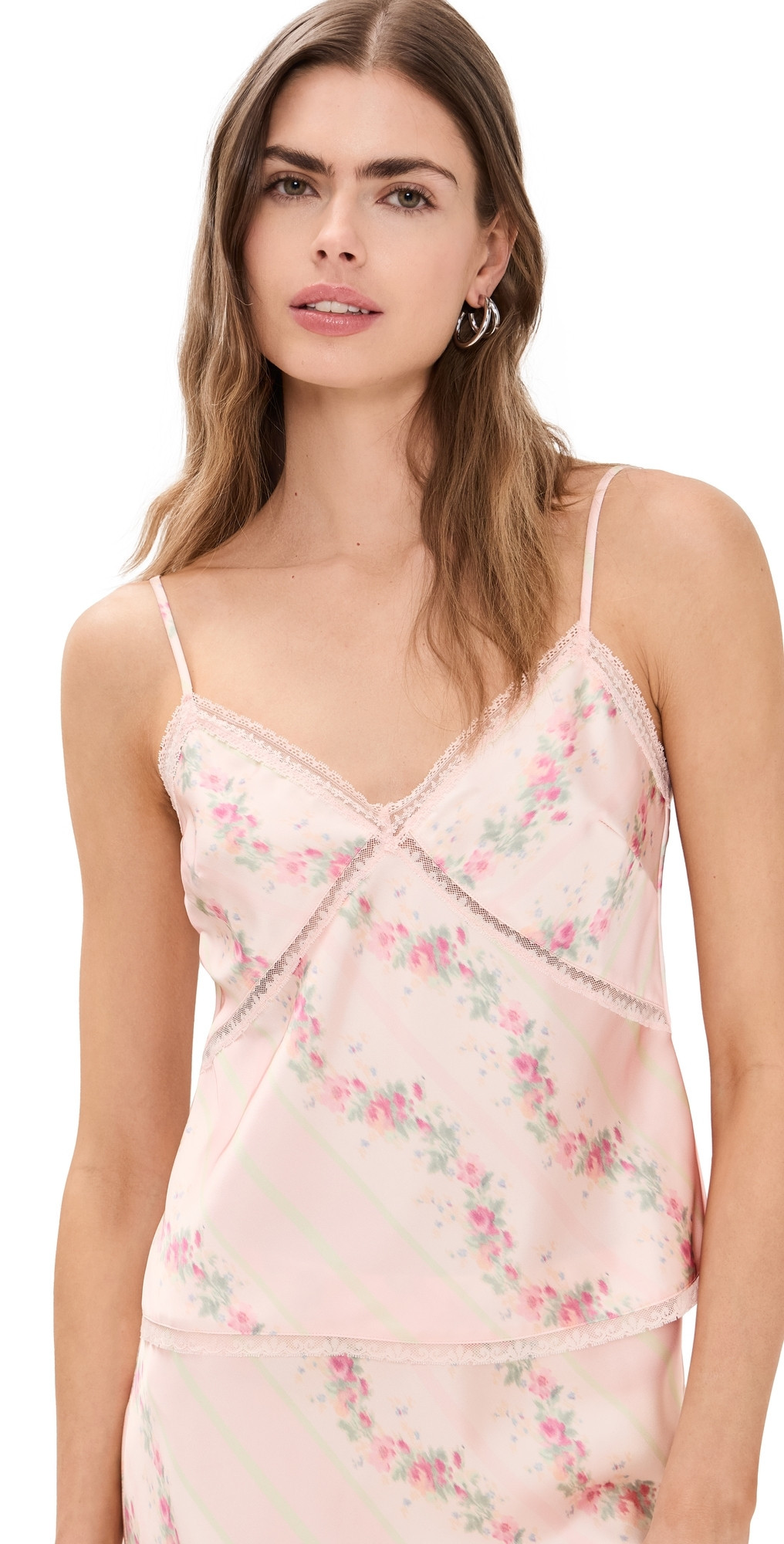 LoveShackFancy Levall Top Apricot Medley L | Shopbop