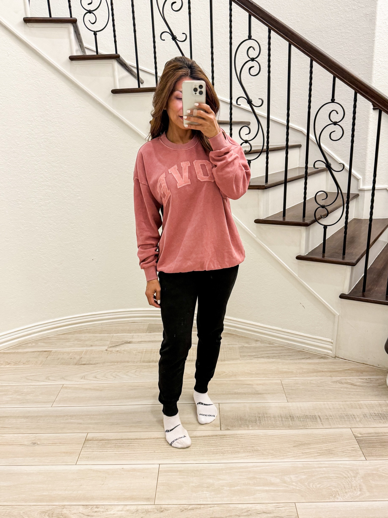 Comfy sweats  in small; joggers in XS; both tts. Loungewear. 

#walmartpartner
#walmartfashion
@walmartfashion
Fall outfits, fashion over 50, midlife fashion, petite fashion, affordable fashion, fashion over 40.

#LTKOver40 #LTKSeasonal #LTKFindsUnder50