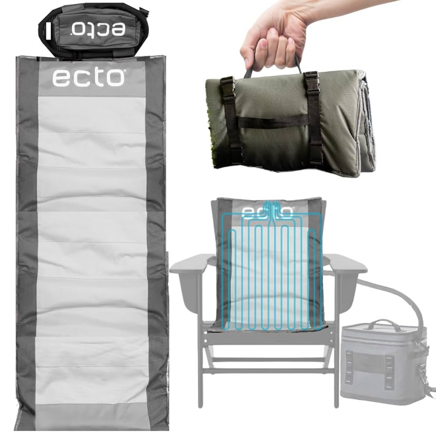 Ecto TOPR Cooling Cushion, Cools Down 45 Degrees up to 10 Hours, Battery Powered for Chair, Bleac... | Amazon (US)