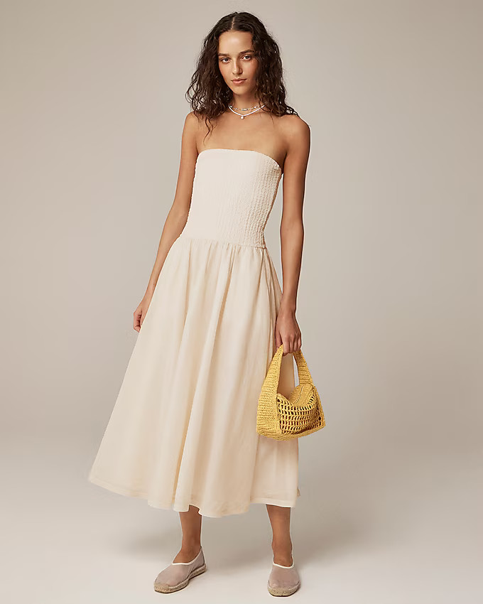 Strapless mixy dress | J. Crew US