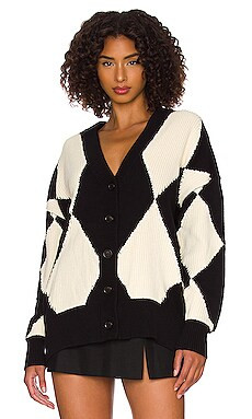PISTOLA Evelyn Oversized Cardigan in Diamonds Play from Revolve.com | Revolve Clothing (Global)
