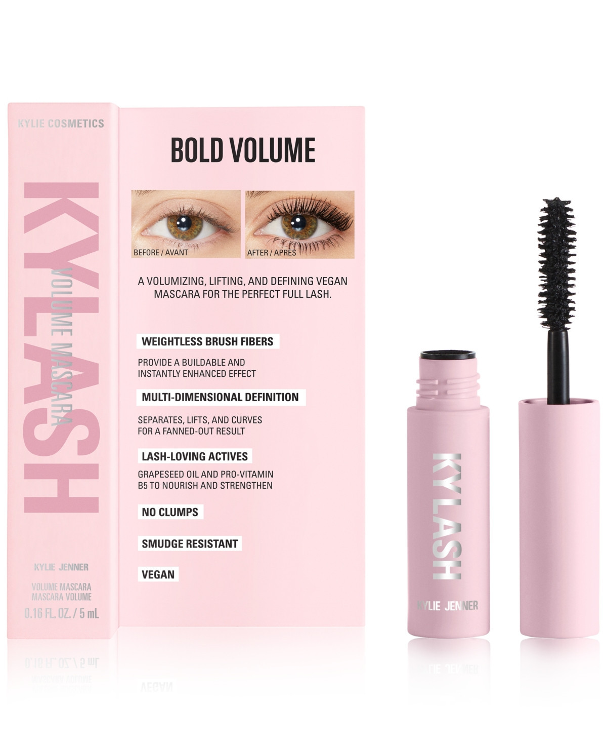 Kylie Cosmetics Kylash Volume Travel Size Mascara, 0.16 oz. - Black | Macy's