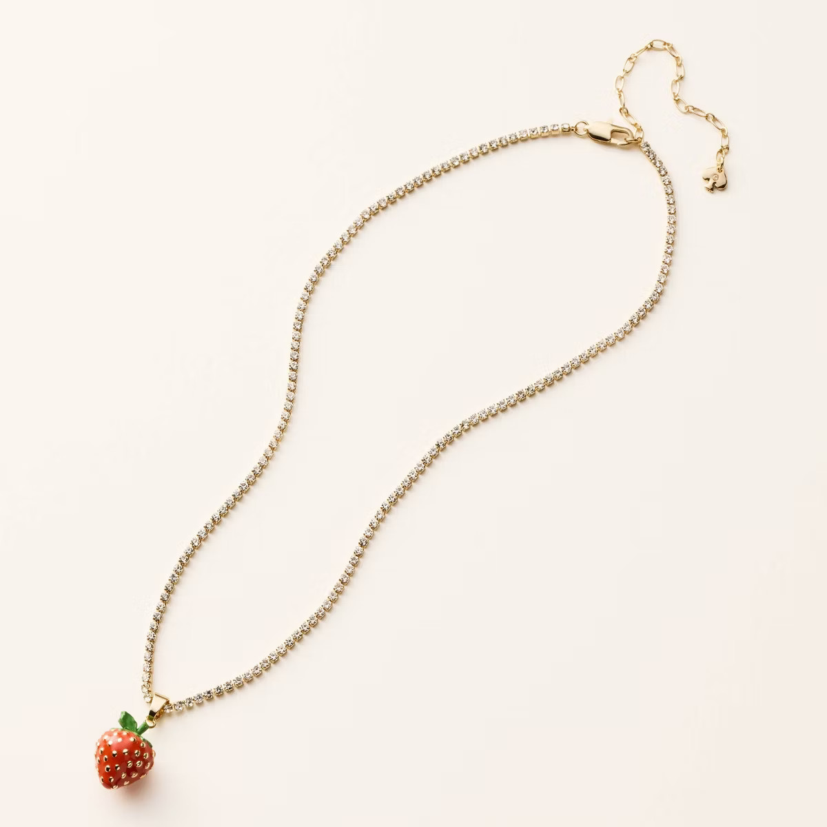 Strawberry Charm Tennis Necklace - kate spade new york x Target™ Gold | Target