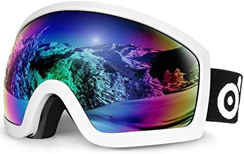 Odoland Snow Ski Goggles S2 Double Lens Anti-Fog Windproof UV400 Eyewear for Adult and Youth-Skii... | Amazon (US)