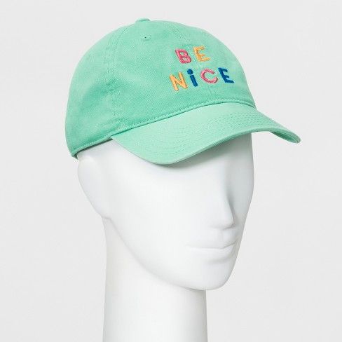 Women's "Be Nice" Baseball Hat - Wild Fable™ Mint | Target