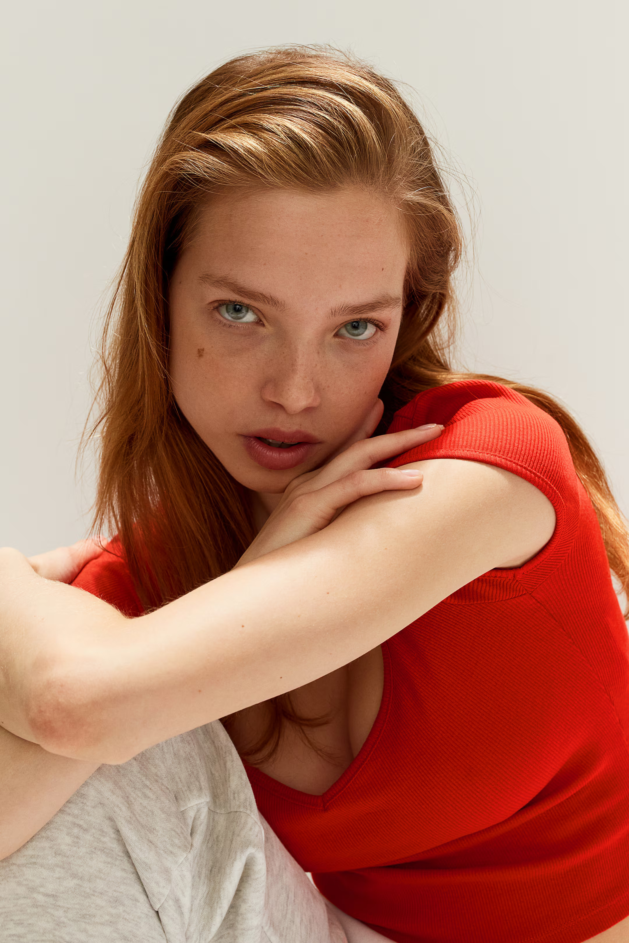 Ribbed Top with Sweetheart Neckline | H&M (US + CA)