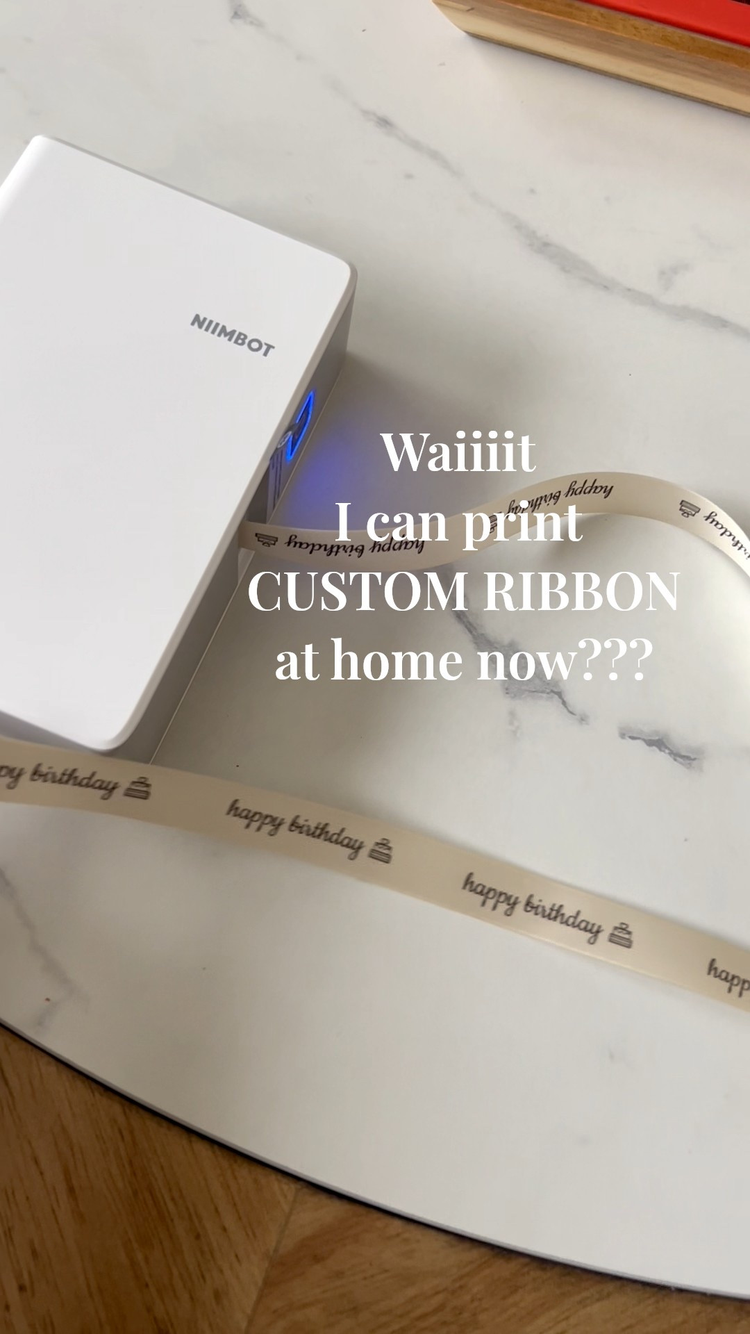 OH MY GOODNESS — custom ribbon printing with this label maker?? 😍🥰😍 I’m so in love with this and have so many ideas already for how to use it 🥳 works with label stickers as well for labeling all my holiday boxes! 

#LTKHome #LTKdayinmylife #LTKSeasonal