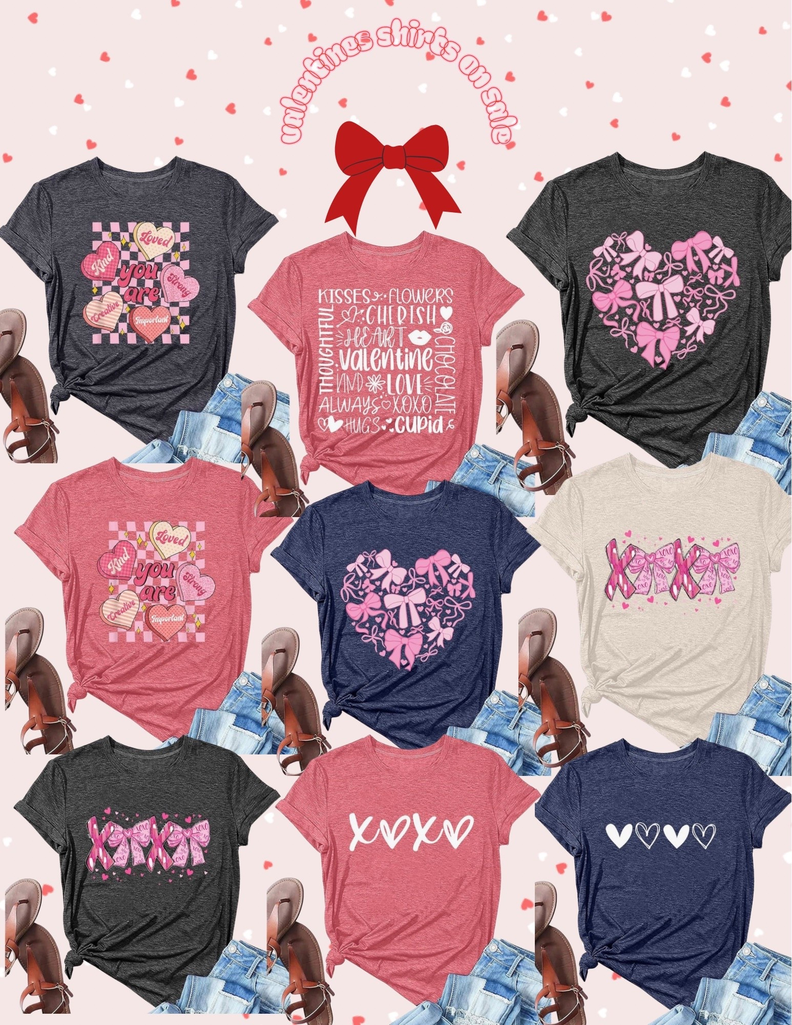 Valentine’s women’s shirts on promo. Was $17 now $8 with code “QATV7MQU” at checkout. 

#LTKSeasonal #LTKootd #LTKSaleAlert
