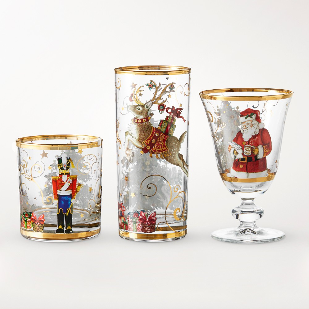 'Twas the Night Before Christmas 12-Piece Barware Set | Williams-Sonoma
