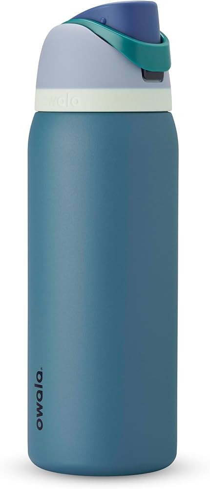 Owala FreeSip Stainless Steel Water Bottle 32 oz Denim | Amazon (US)