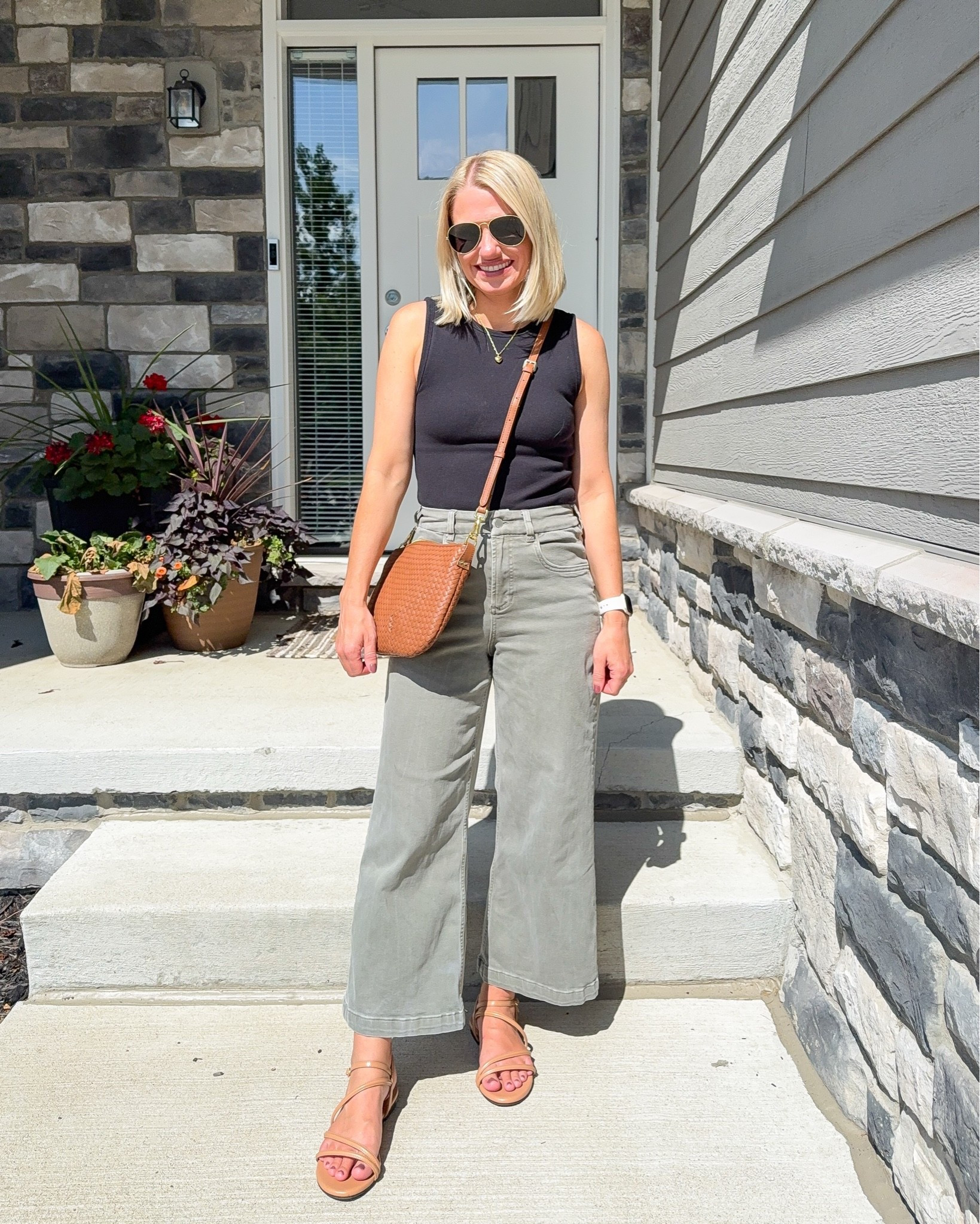What I wore this week! These pants are so cute and comfortable! 
Tank- small
Jeans- 25

#LTKootd #LTKOver40 #LTKPetite