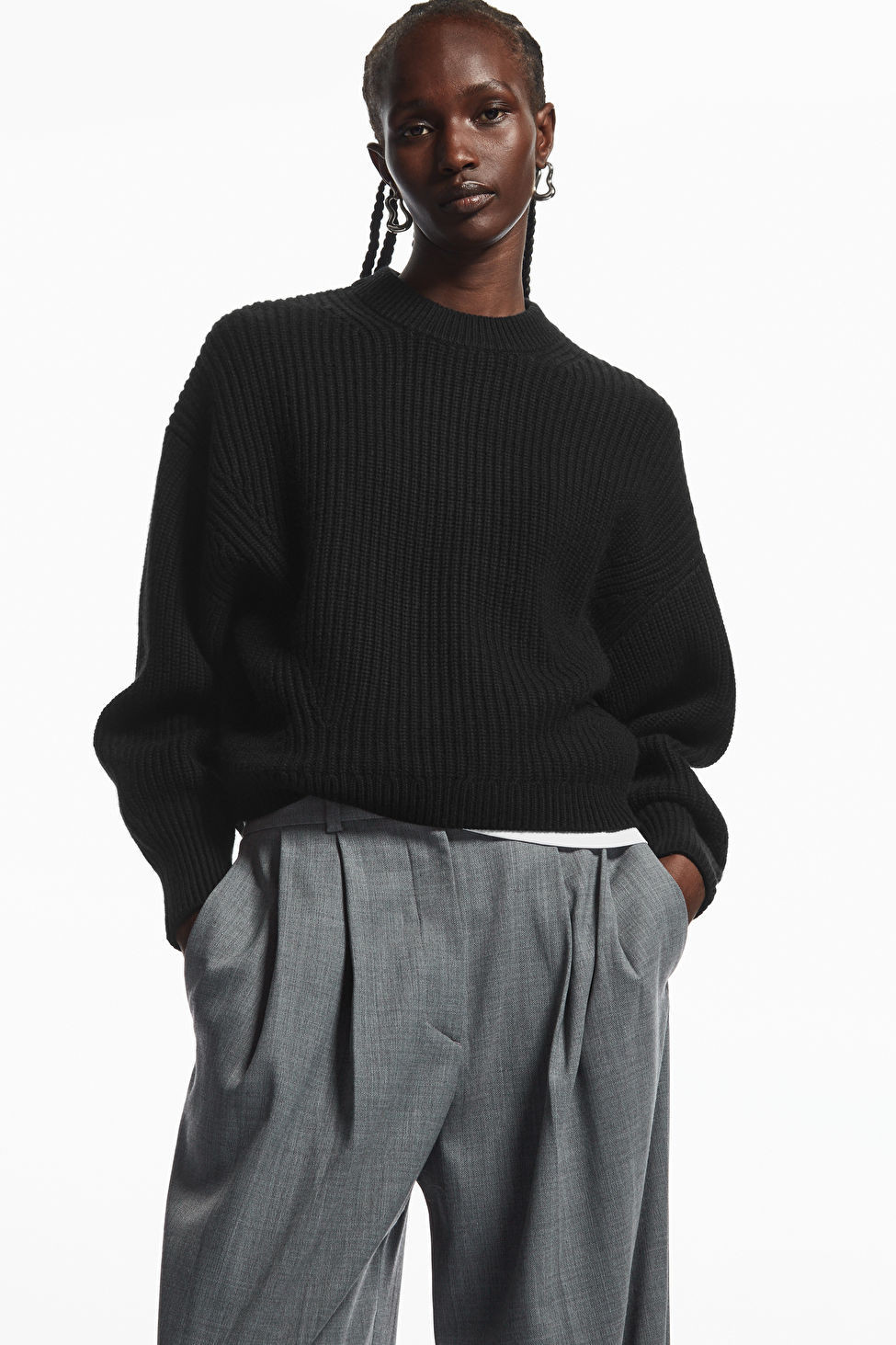 RIBBED CASHMERE-BLEND JUMPER | COS (EU)