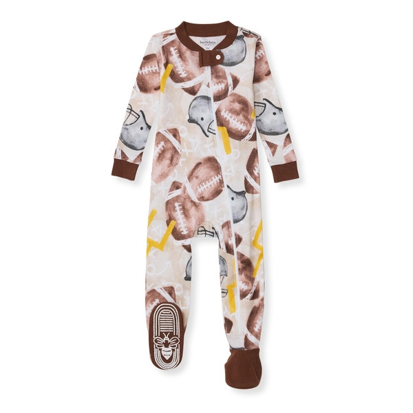Football Season Organic Matching Family Pajamas | Burts Bees Baby