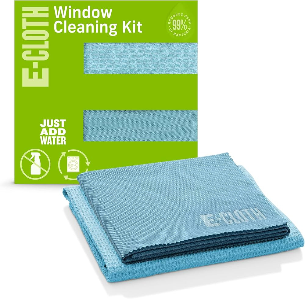 E-Cloth Microfiber Cleaning Cloth Glass Kit - Microfiber Towel Window Cleaning Kit - Microfiber T... | Amazon (US)