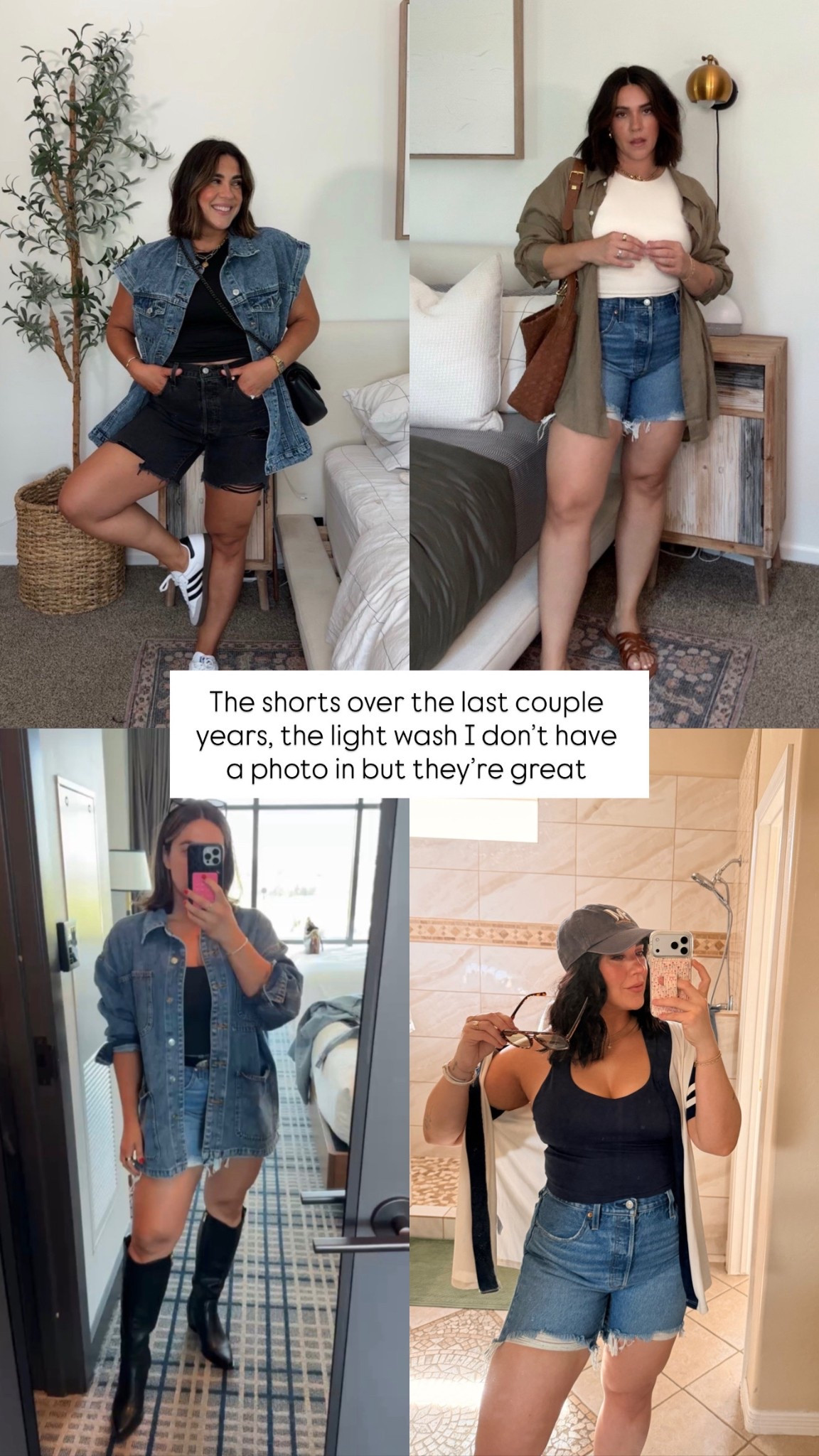 Size up on the shorts they’re firm. I’m in a 31 (normally 30) 

#LTKFestival #LTKMidsize #LTKgrwm