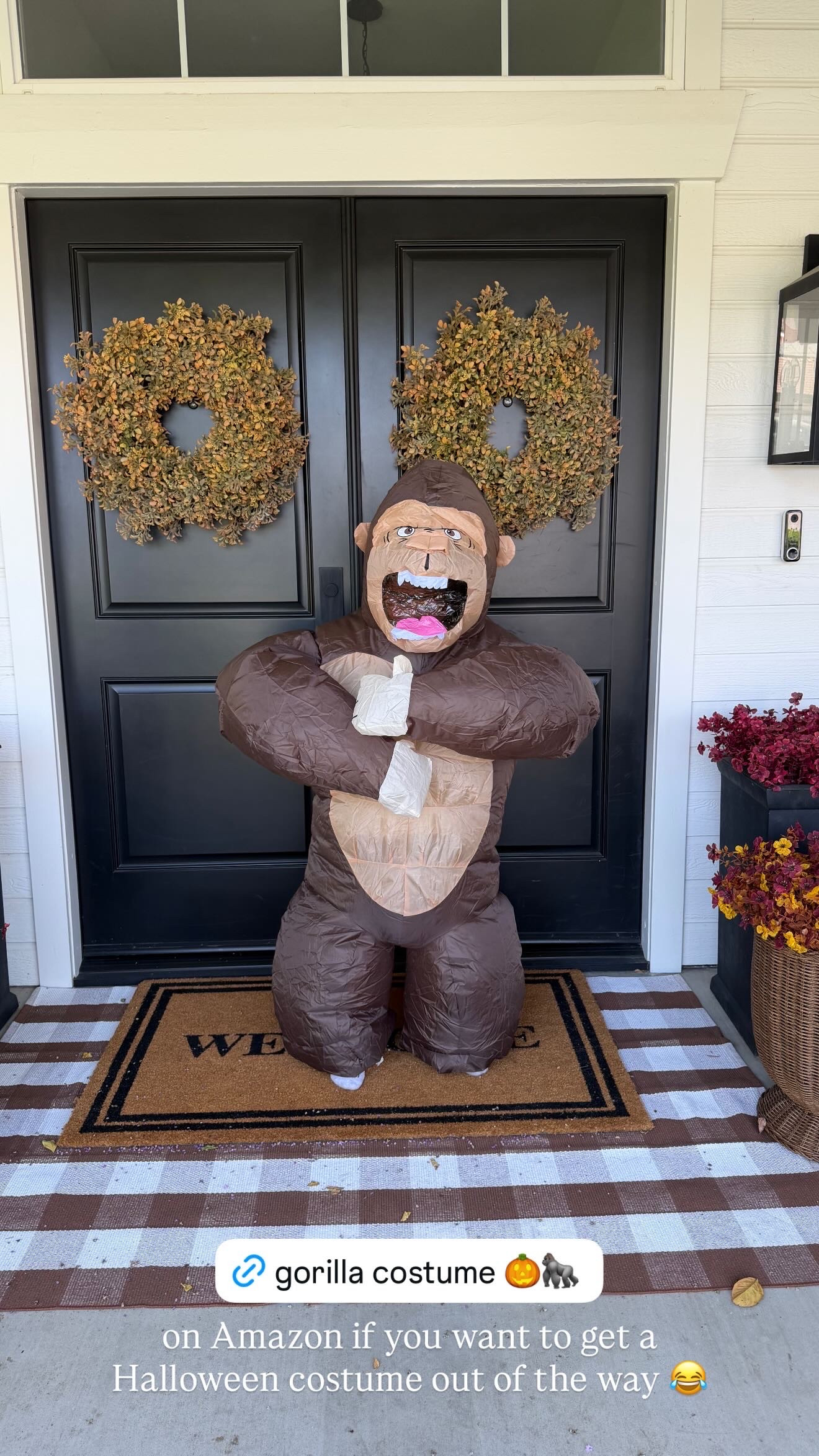 This inflatable gorilla costume is cracking me up 😂 found on Amazon if you want to get a head start on Halloween!

halloween, funny costume, amazon finds, mom life, kids, britt horton 

 #LTKmomlife #LTKSeasonal #LTKKids