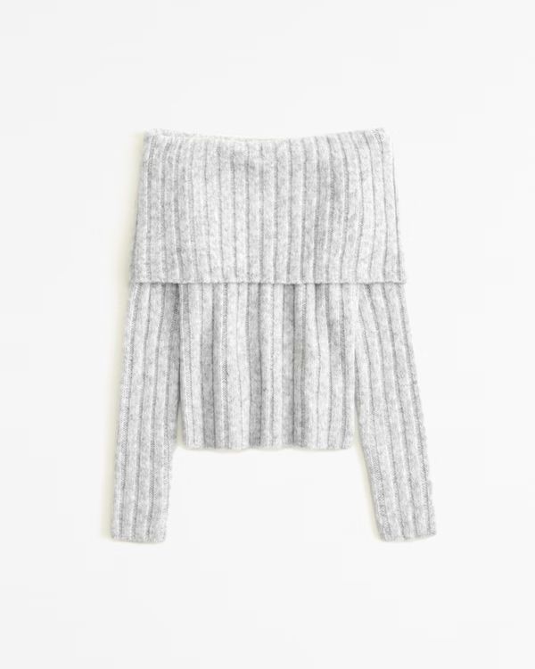 Women's Off-The-Shoulder Sweater Top | Women's New Arrivals | Abercrombie.com | Abercrombie & Fitch (UK)