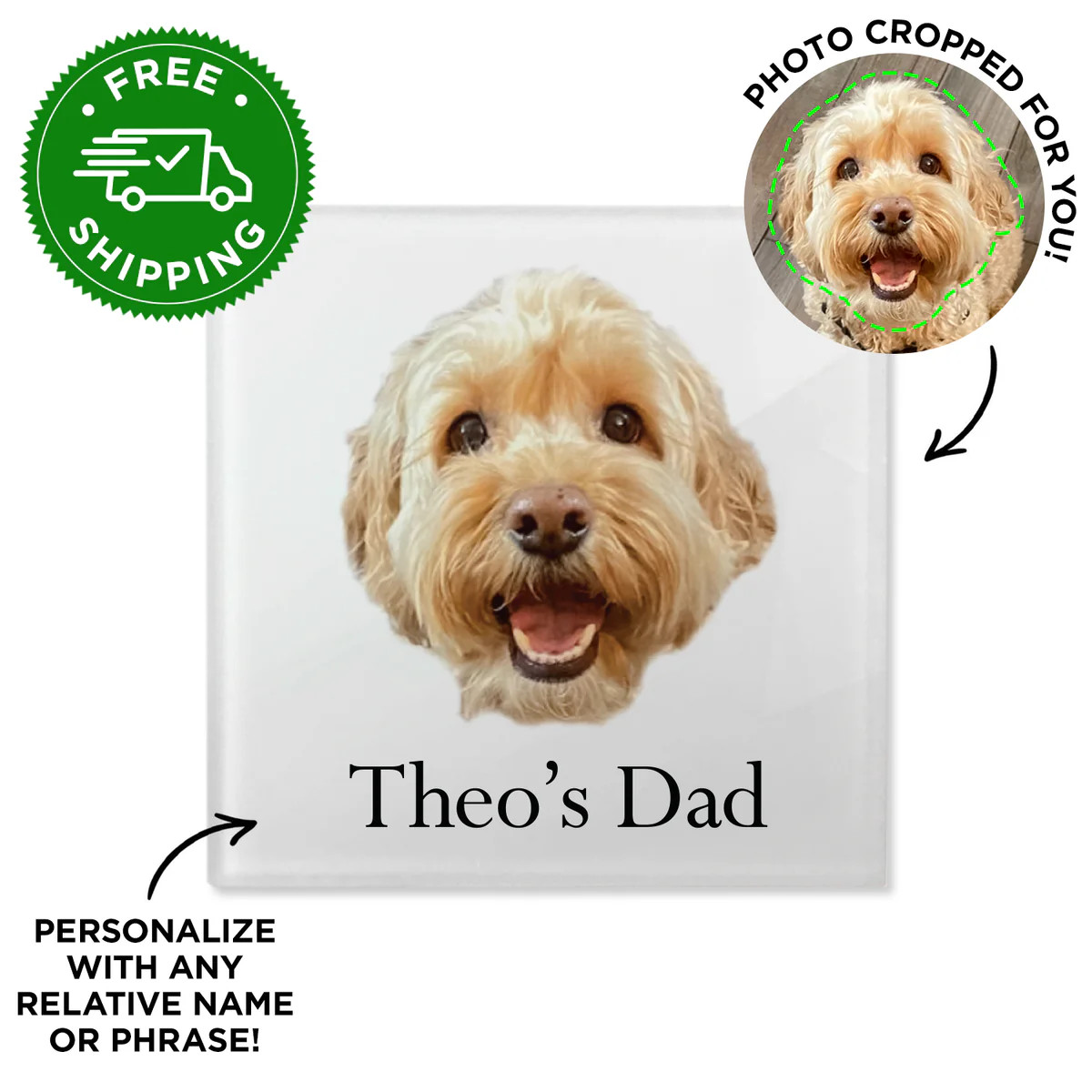 Personalized Pet Coaster | Type League Press