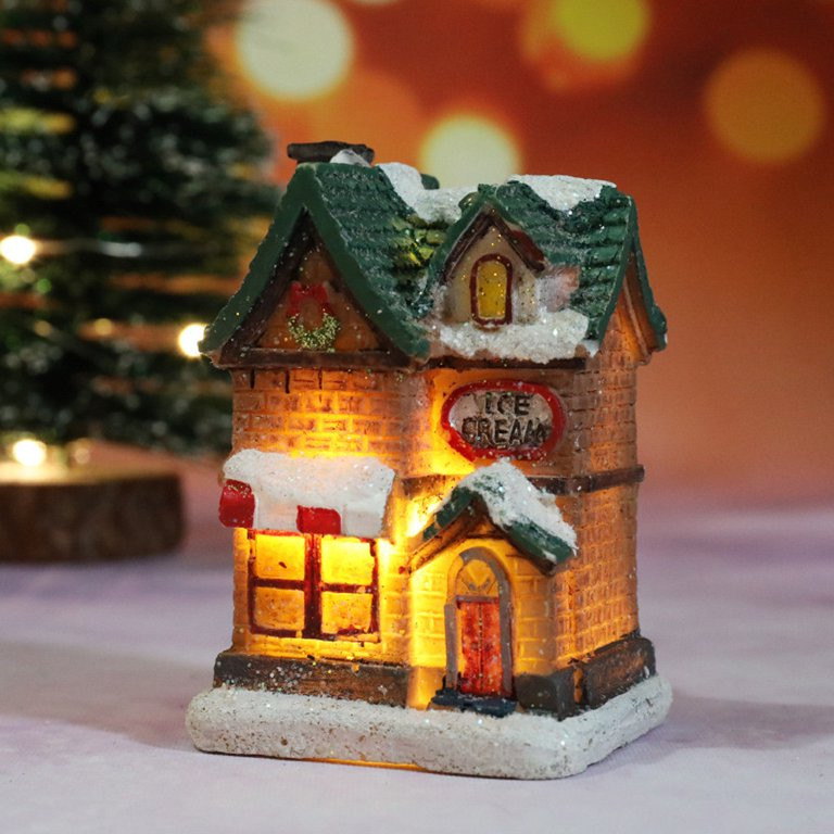 Christmas Village Houses,Christmas House with Warm Light Battery Operate,Christmas Village Access... | Walmart (US)