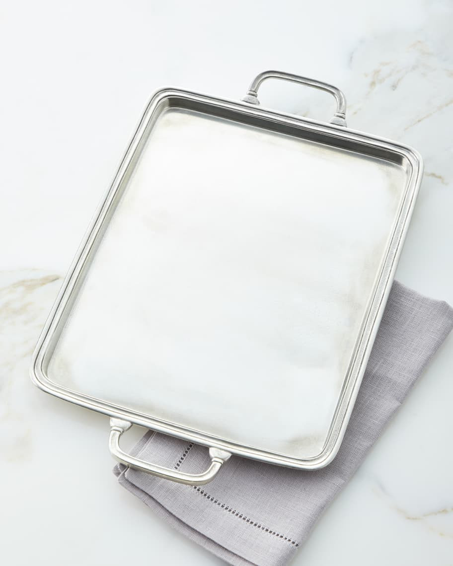 Match Large Handled Pewter Tray | Neiman Marcus
