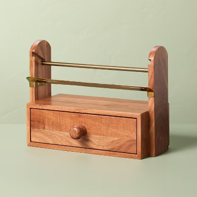 Wood and Brass Ribbon Holder - Hearth & Hand™ with Magnolia | Target