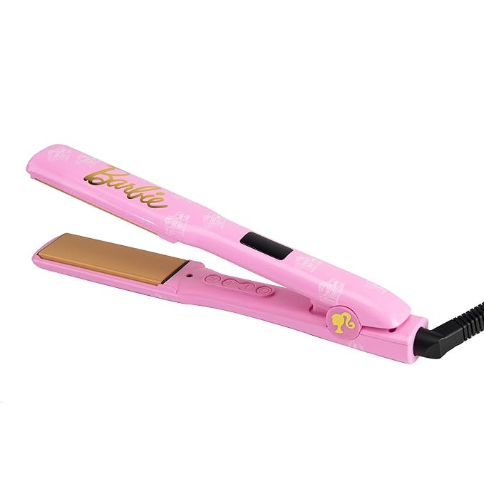 CHI x Barbie Ceramic Hairstyling Flat Iron, Ceramic Hair Straightener for Frizz-Free Hair, Preset... | Amazon (US)