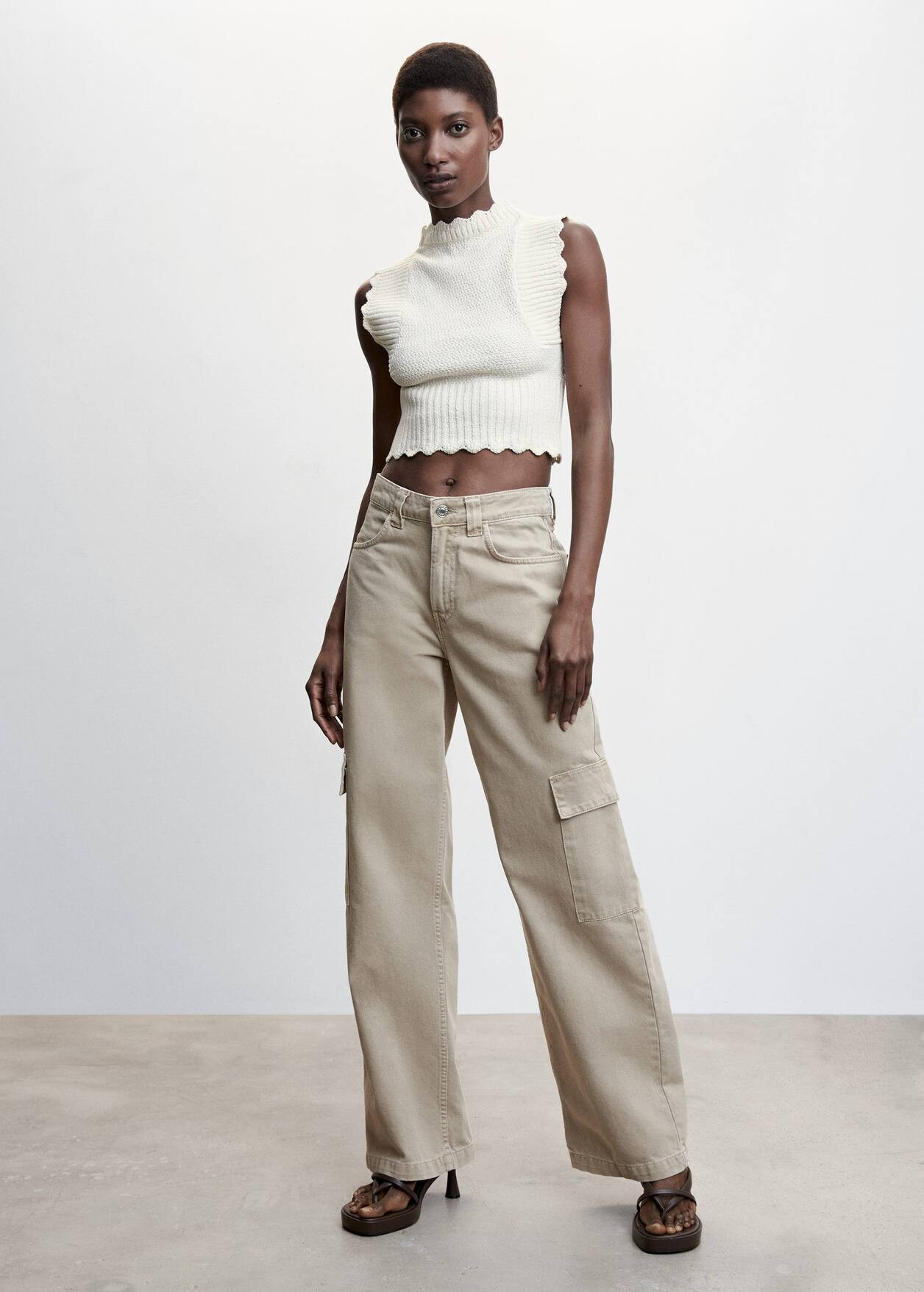 Open back knitted top -  Women | Mango USA | MANGO (US)