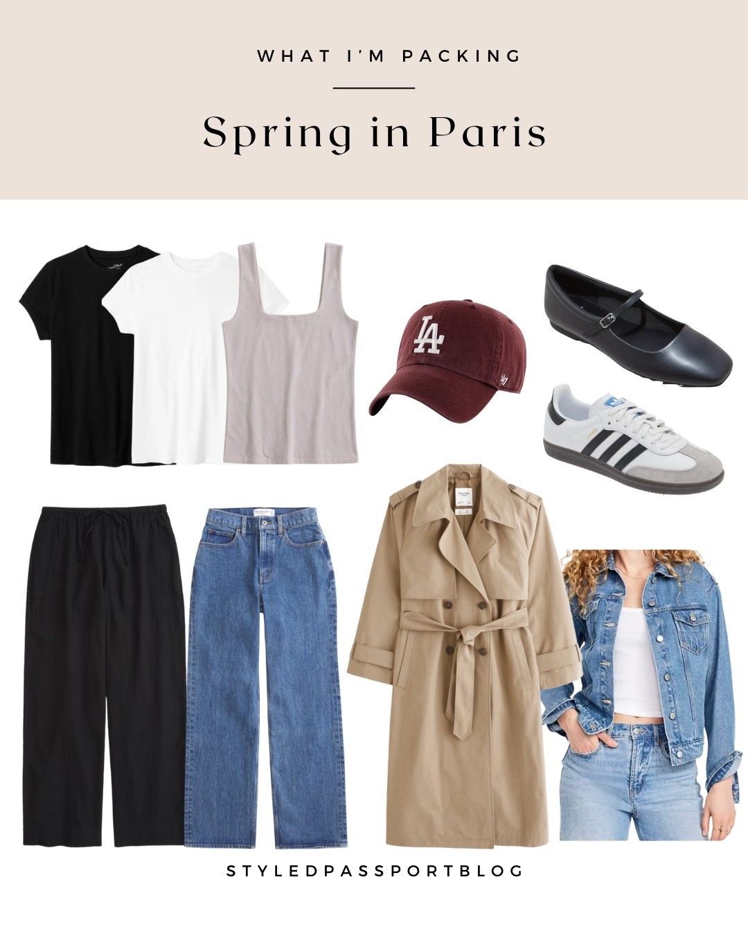 Steal my packing list ✈️


#packwithme #travelstyle #travelessentials #trench #abercrombie #jeans #springfashion #springstyle #paris #neutralstyle #targetstyle

#LTKTravel #LTKStyleTip #LTKFindsUnder100