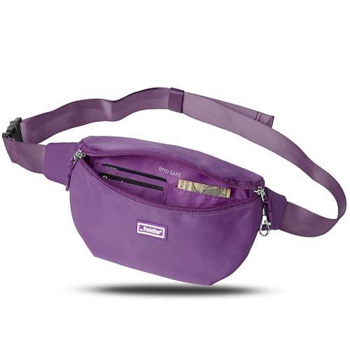 The Foldie® Foldable Crossbody Bag, Waist Pack, Belt Bag - Versatile Travel Companion for Men and Women - Fuchsia | Amazon (US)