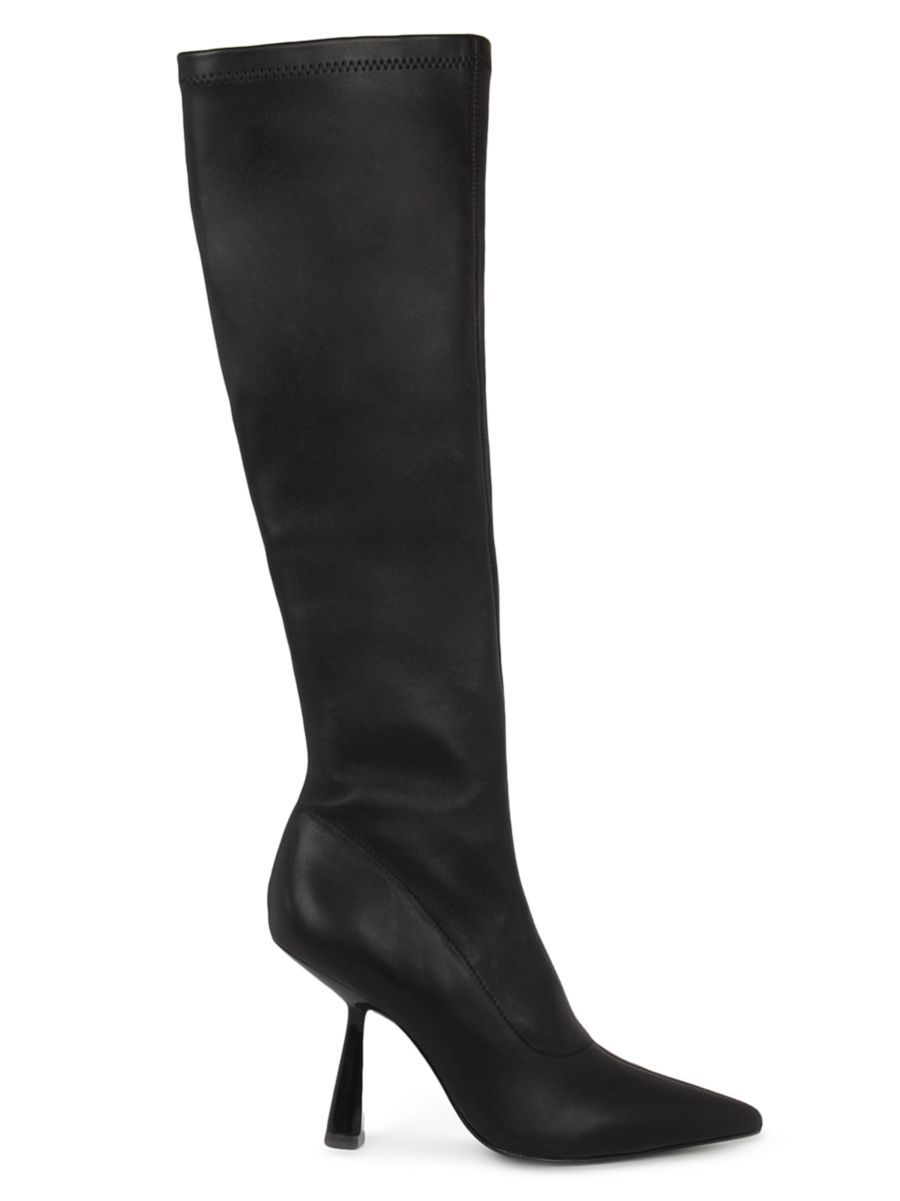 Yasmine Black Stretch Nappa Boots | Saks Fifth Avenue