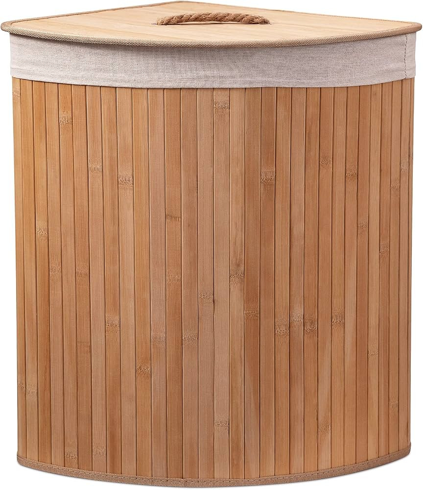 Eco Bath London Bamboo Laundry Basket, Bathroom & Bedroom Laundry Bin, Removable Lining Laundry H... | Amazon (UK)