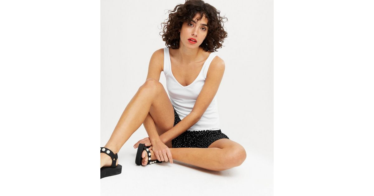 White Jersey V Neck and Back Vest
						
						Add to Saved Items
						Remove from Saved Items | New Look (UK)