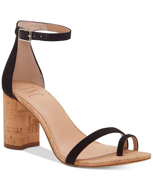 INC International Concepts I.N.C. Women's Wanada Toe-Ring Block-Heel Sandals, Created for Macy's ... | Macys (US)