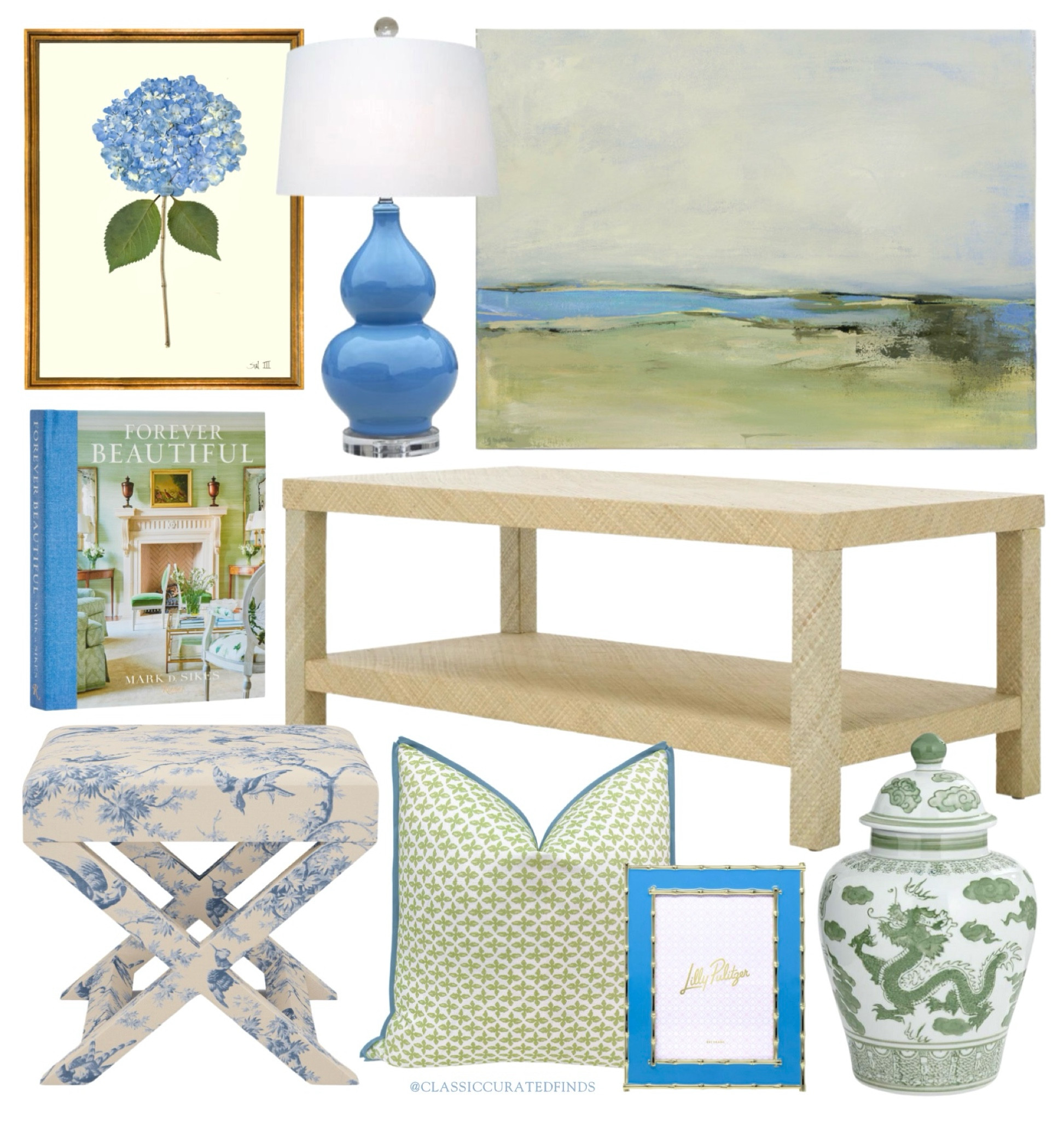 Blue and green home finds featuring this new budget friendly raffia coffee table!🙌🏻

Home Decor, Grandmillennial, Lamp, Art, Ottoman, Chinoiserie, Throw Pillow

#LTKHome