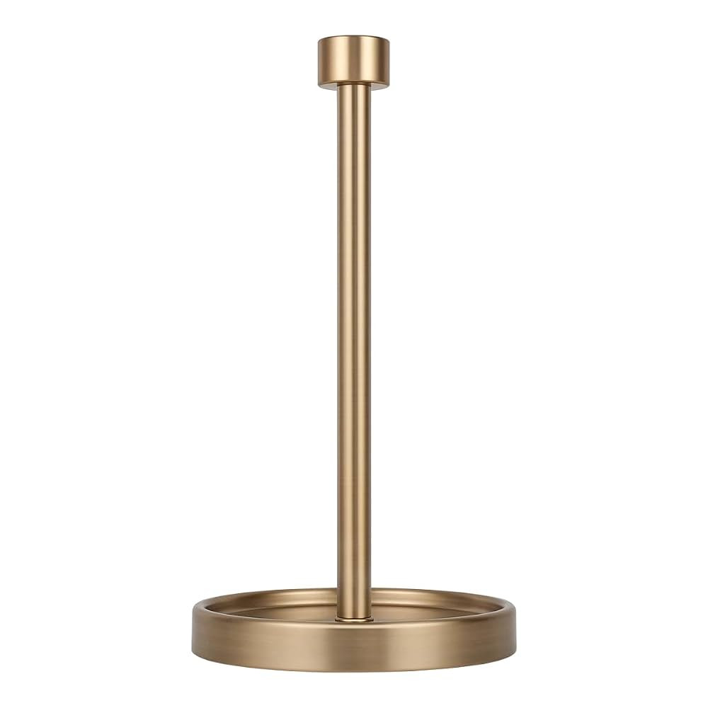 Ivilon Countertop Paper Towel Holder - Modern End Cap Minimalist Design - Color Warm Gold | Amazon (US)