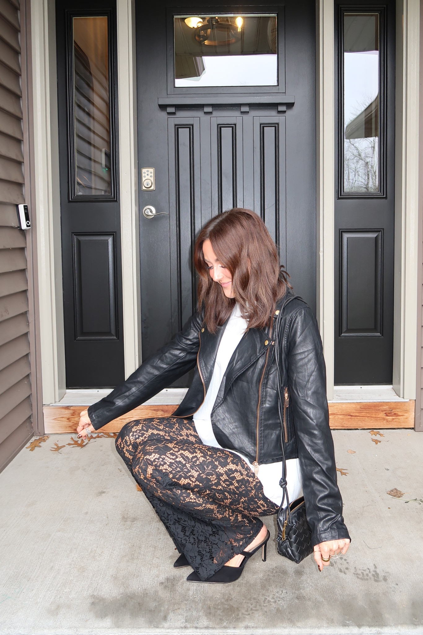 Lace Pants outfit inspo! 
Pantsuit: size 2 (tts) 


#LTKSeasonal #LTKSaleAlert #LTKFindsUnder50