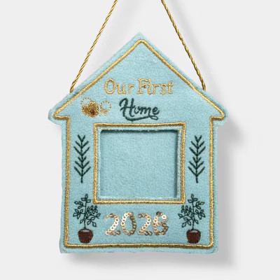 New Home Photo Frame Christmas Tree Ornament - Wondershop™ | Target