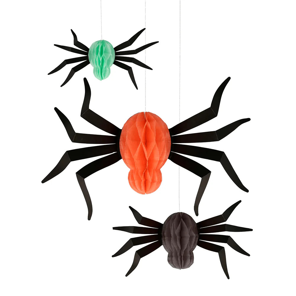 Meri Meri Hanging Honeycomb Spiders | Shop Sweet Lulu