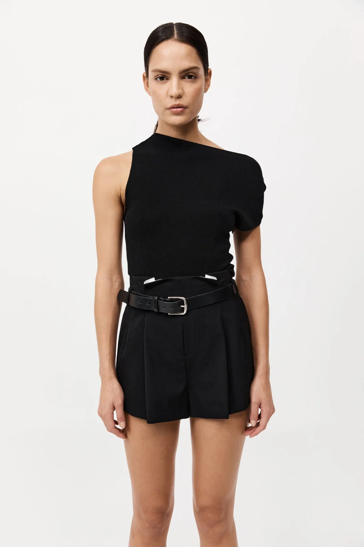 Asymmetric Knit Top - Black | St. Agni (US, UK, EU)