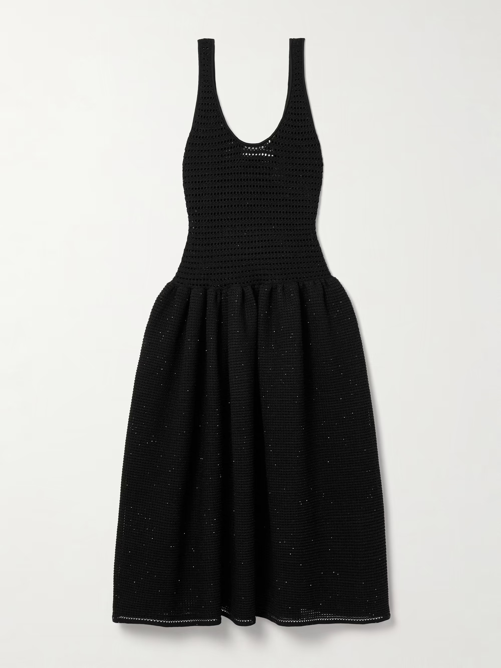 SELF-PORTRAITSequin-embellished crocheted midi dress | NET-A-PORTER (UK & EU)