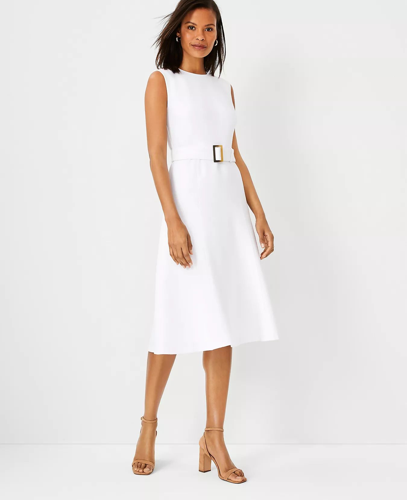 Belted Flare Dress | Ann Taylor (US)