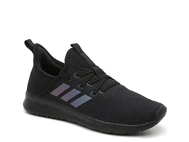 adidas Cloudfoam Pure Running Shoe - Women's - Black/Iridescent | DSW
