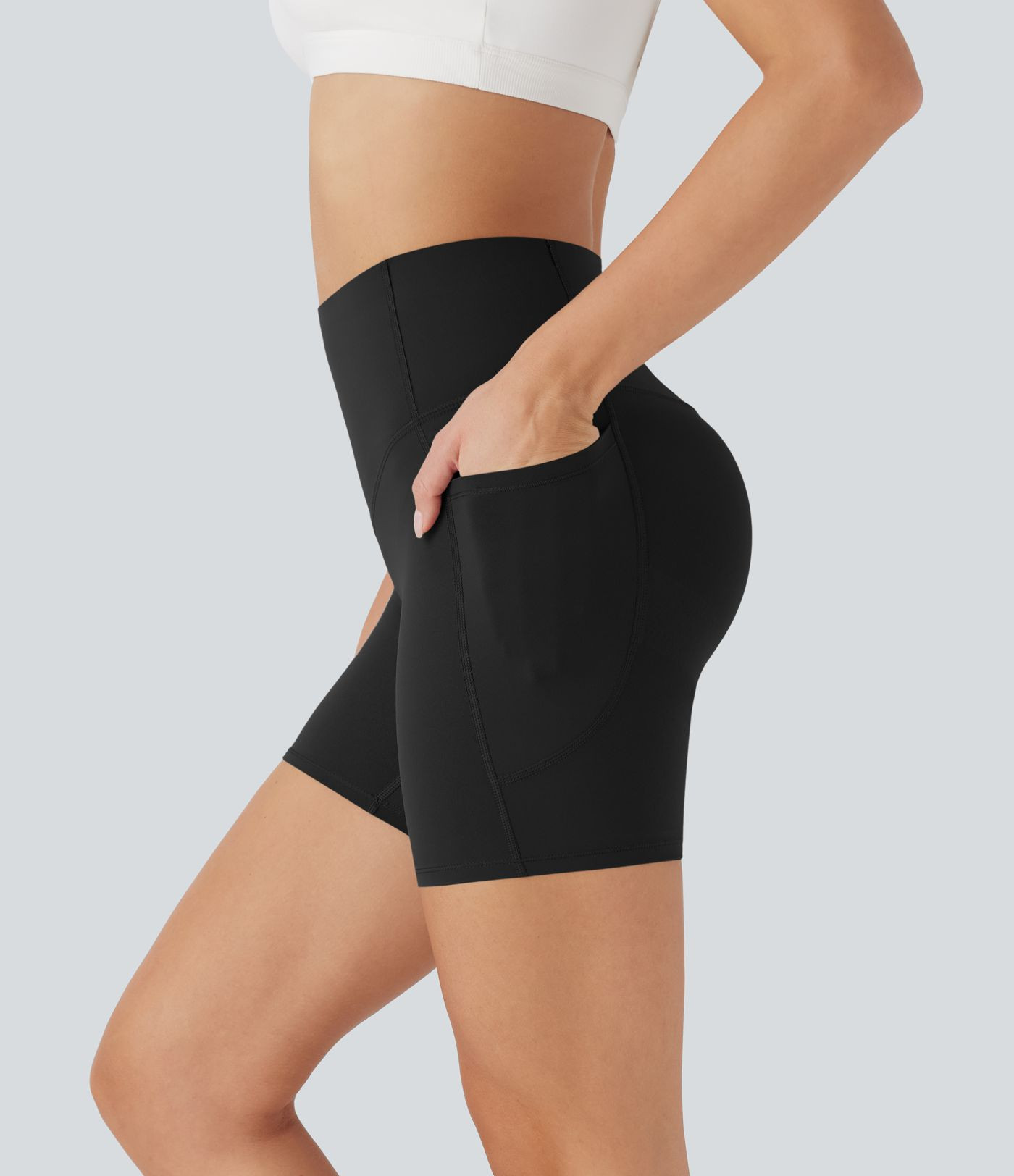 Women’s Halara UltraSculpt™ High Waisted Butt Lifting Tummy Control Pocket Shaping Training B... | HALARA