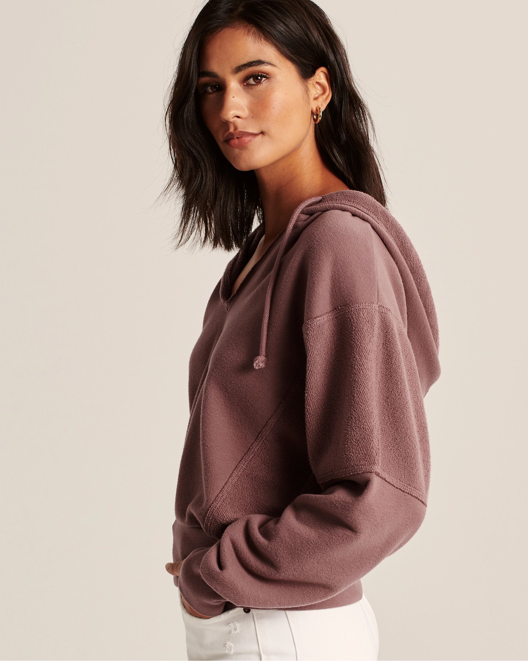 Split-Neck Hoodie | Abercrombie & Fitch (US)