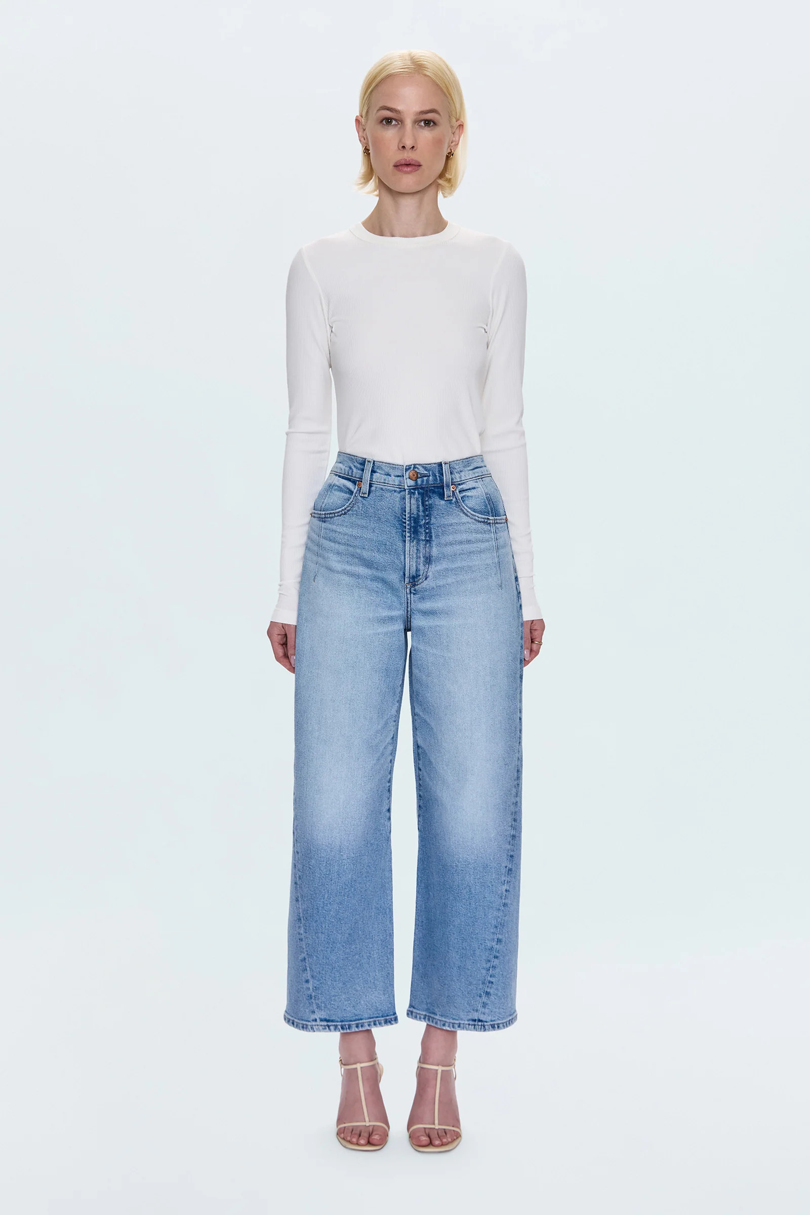 Kyra High Rise Bowed Ankle - Terrace | Pistola Denim