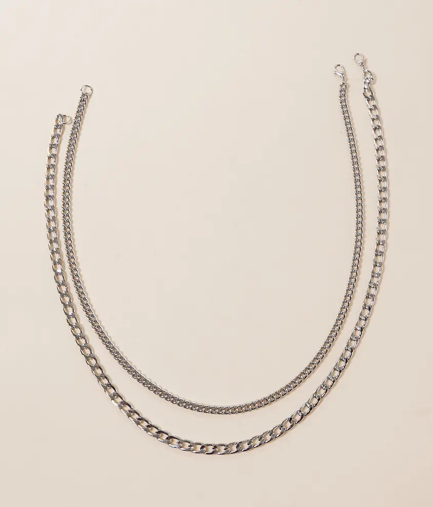 2 Pack Chain 21" Necklace Set | Buckle
