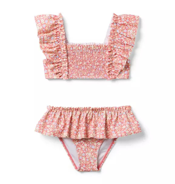 Recycled Ditsy Floral Smocked 2-Piece Swimsuit | Janie and Jack